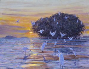 Egrets of Evening, Venice FL